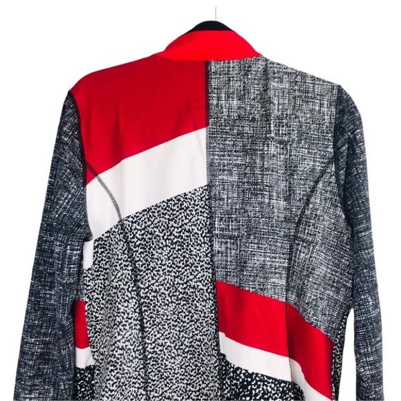 BYLYSE Multicoloured Zip up Jacket Women Size M black and Red - Picture 8 of 16